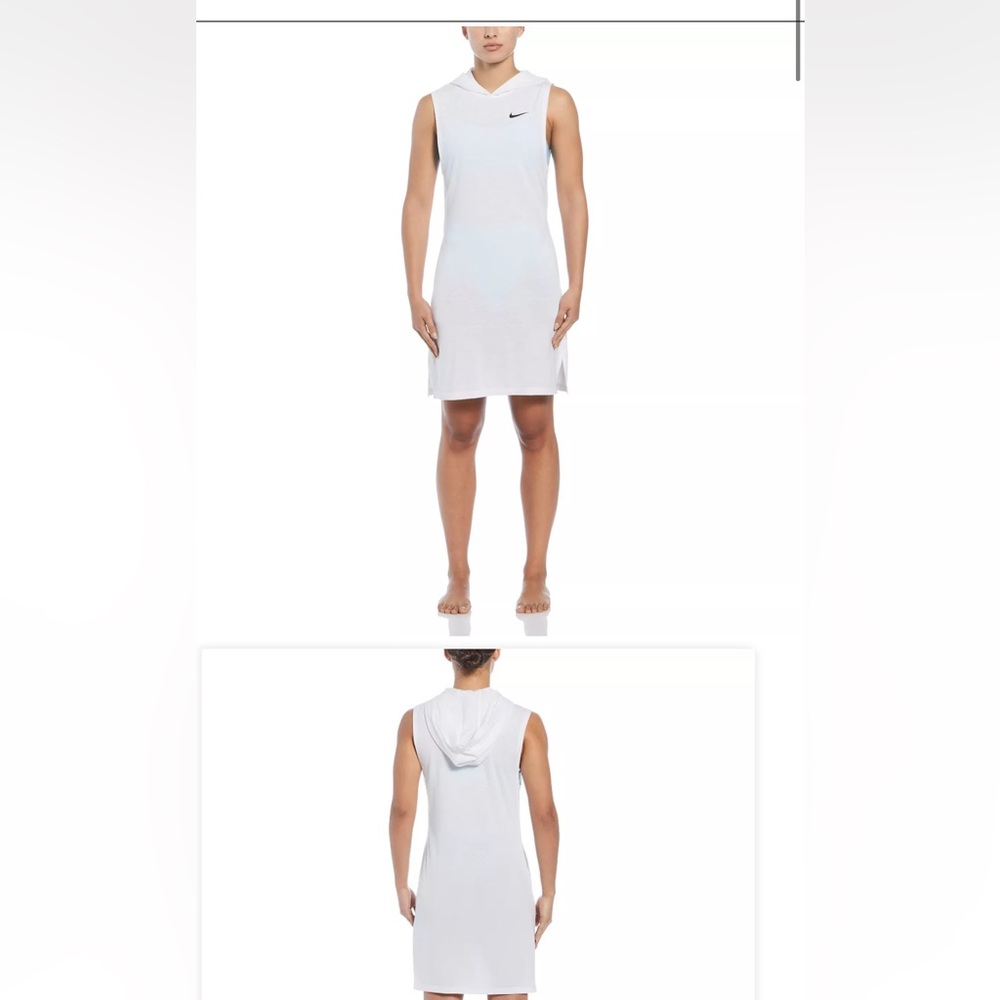 Nike white cover up swim wear